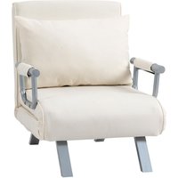 3-in-1 Schlafsofa mit Armlehne Schlafsessel Klappbett Chaiselongue von HOMCOM