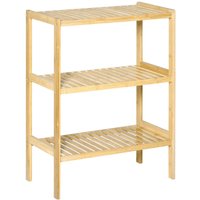 Badregal Standregal mit 3 Ebenen, Bambusregal, Küchenregal für Bad, Küche Badregal Standregal mit 3 Ebenen, Bambusregal, Küchenregal für Bad, Küche von HOMCOM