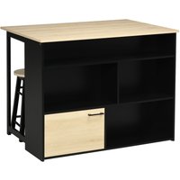 Bartisch mit Barhocker Set 3-TLG. Bartisch Set mit Klappbarer Tischplatte von HOMCOM