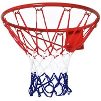 Homcom - Basketballkorb, Indoor & Outdoor mit Ø46 cm Korb und Netz, Wandmontage, Basketball Board für Jugendliche Erwachsene, Rot + Blau + Weiß Homcom - Basketballkorb, Indoor & Outdoor mit Ø46 cm Korb und Netz, Wandmontage, Basketball Board für Jugendliche Erwachsene, Rot + Blau + Weiß von HOMCOM