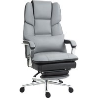 Bürostuhl, Ergonomischer Schreibtischstuhl mit Wippfunktion, Fußstütze von HOMCOM
