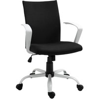 Bürostuhl höhenverstellbarer ergonomisch 360° Drehräder Schaumstoff Nylon Schwarz 61 x 61 x 89-99cm von HOMCOM