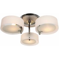 Pendelleuchte Hängelampe 3 Flammige Modern E27 Pendellampe Hängeleuchte Lampe für Esszimmer, Küche Ø64 x 20 cm Weiß Ohne Leuchtmittel - Homcom Pendelleuchte Hängelampe 3 Flammige Modern E27 Pendellampe Hängeleuchte Lampe für Esszimmer, Küche Ø64 x 20 cm Weiß Ohne Leuchtmittel - Homcom von HOMCOM