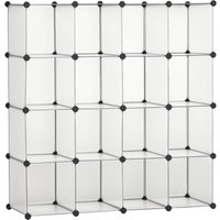 Diy Regalsystem mit 16 Würfeln stapelbar DIY-Würfelregal Kleiderschrank Aufbewahrungsregal Standregal Schuhregal von Büchern Spielzeug Schuhen aus Diy Regalsystem mit 16 Würfeln stapelbar DIY-Würfelregal Kleiderschrank Aufbewahrungsregal Standregal Schuhregal von Büchern Spielzeug Schuhen aus von HOMCOM