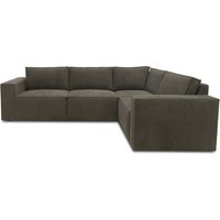 Ecksofa 101 017, Sofa, L-Form, Sofa, Couch, Polsterecke, Eckcouch, 277 x 197 x 84 cm (BxTxH), Schlamm   Aosom von HOMCOM