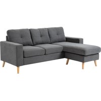 Ecksofa Eckcouch in L-Form, Eckgarnitur in Leinenoptik Couchgarnitur von HOMCOM