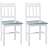 Esszimmerstuhl 2er Set Küchenstuhl, Essstuhl mit Rückenlehne, Kiefernholz Esszimmerstuhl 2er Set Küchenstuhl, Essstuhl mit Rückenlehne, Kiefernholz von HOMCOM