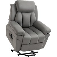 Homcom - Sessel mit Aufstehhilfe, Elektrischer Relaxsessel, Neigebarer TV-Sessel mit Fernbedienung, Fernsehsessel, Kinosessel aus Samt, Hellgrau 93 x Homcom - Sessel mit Aufstehhilfe, Elektrischer Relaxsessel, Neigebarer TV-Sessel mit Fernbedienung, Fernsehsessel, Kinosessel aus Samt, Hellgrau 93 x von HOMCOM