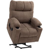 Fernsehsessel mit Aufstehhilfe Relaxsessel mit Wärme- und Massagefunktion von HOMCOM