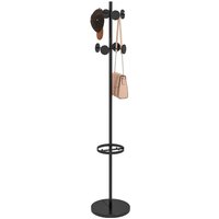 Garderobenständer, Kleiderständer, Garderobe mit 8 Haken für Kleidung von HOMCOM
