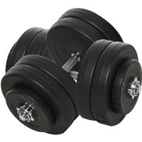 HOMCO Hantelset 2er Kurzhanteln, 50 kg Kurzhantel Set für Krafttraining, Fitness von HOMCOM