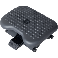 HOMCOM Fußstütze  Relax Fußablage für Büro, höhenverstellbar, Kunststoff, Dunkelgrau, 46x35cm  Aosom von HOMCOM