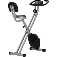 HOMCOM Heimtrainer F-Bike Fahrradtrainer mit 8-stufigem Magnetwiderstand, höhenverstellbar, stabiler Stahlrahmen, Schwarz-Grau, 43x97x109 cm   Aosom.de von HOMCOM
