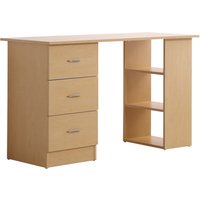 HOMCOM® Schreibtisch Computertisch mit Schubladen Natur   Aosom von HOMCOM