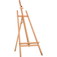 HOMCOM® Staffelei Keilrahmen 90° einstellbar mit Halterung Buche Natur   Aosom von HOMCOM