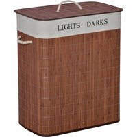 HOMCOM 100L Wäschekorb Wäschesammler Wäschebox mit 3 Griffe und waschbarem Wäschesack abnehmbar Bambus Baumwolle Metall Braun+Weiß 52x32x63cm Aosom HOMCOM 100L Wäschekorb Wäschesammler Wäschebox mit 3 Griffe und waschbarem Wäschesack abnehmbar Bambus Baumwolle Metall Braun+Weiß 52x32x63cm Aosom von HOMCOM