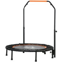 HOMCOM 102 cm Fitness-Trampolin, Faltbares Mini-Trampolin mit vierfach höhenverstellbarem Haltegriff, Fitness-Rebounder für Erwachsene, bis 100 kg, HOMCOM 102 cm Fitness-Trampolin, Faltbares Mini-Trampolin mit vierfach höhenverstellbarem Haltegriff, Fitness-Rebounder für Erwachsene, bis 100 kg, von HOMCOM