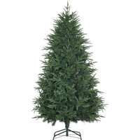 HOMCOM 180 cm Weihnachtsbaum Künstlich Naturgetreu Dichte Zweige Kunsttanne Tannenbaum mit 4030 Astspitzen realistisches Aussehen Grün von HOMCOM