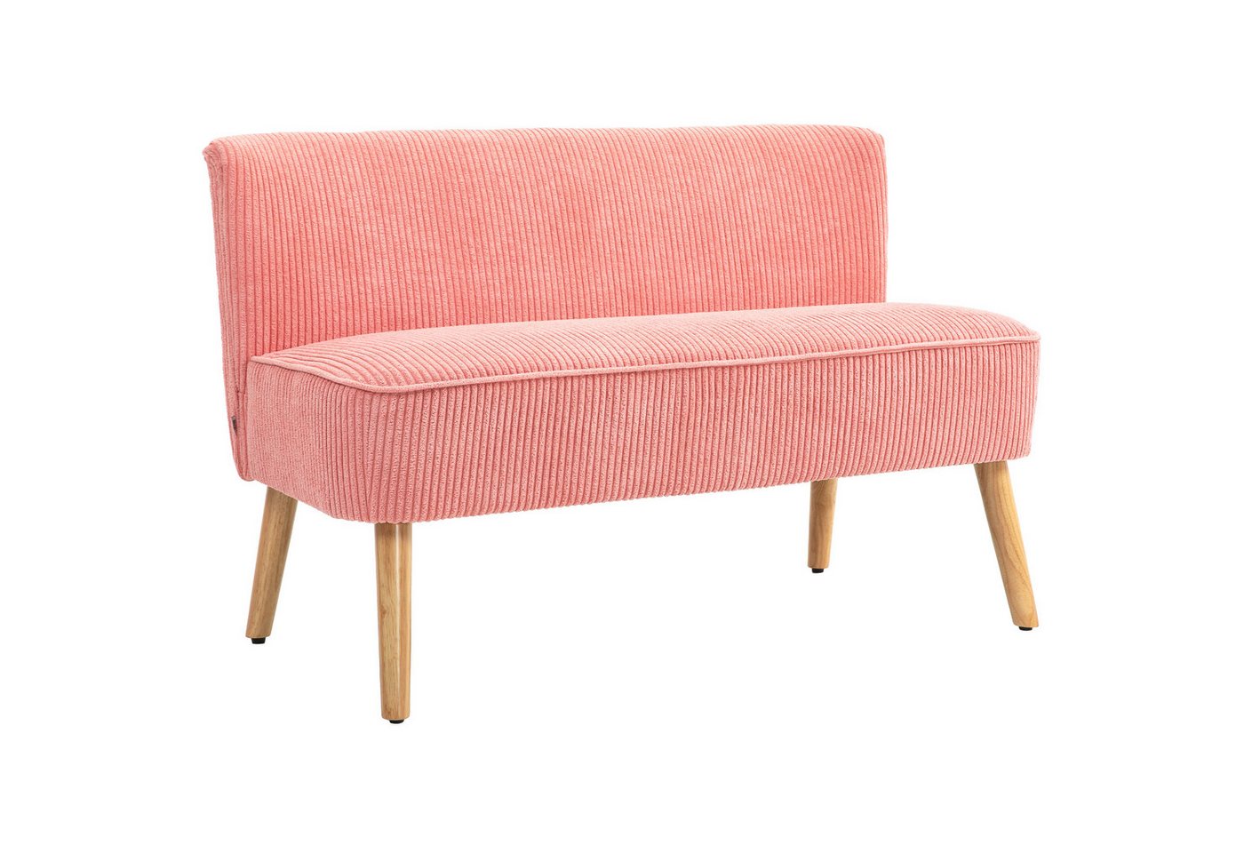 HOMCOM 2-Sitzer Cordartiges Polyester Schaumstoff, Zweisitzer Sofa 1 Teile, für Wohnzimmer, Schlafzimmer 117 x 56,5 x 77 cm Rosa HOMCOM 2-Sitzer Cordartiges Polyester Schaumstoff, Zweisitzer Sofa 1 Teile, für Wohnzimmer, Schlafzimmer 117 x 56,5 x 77 cm Rosa von HOMCOM