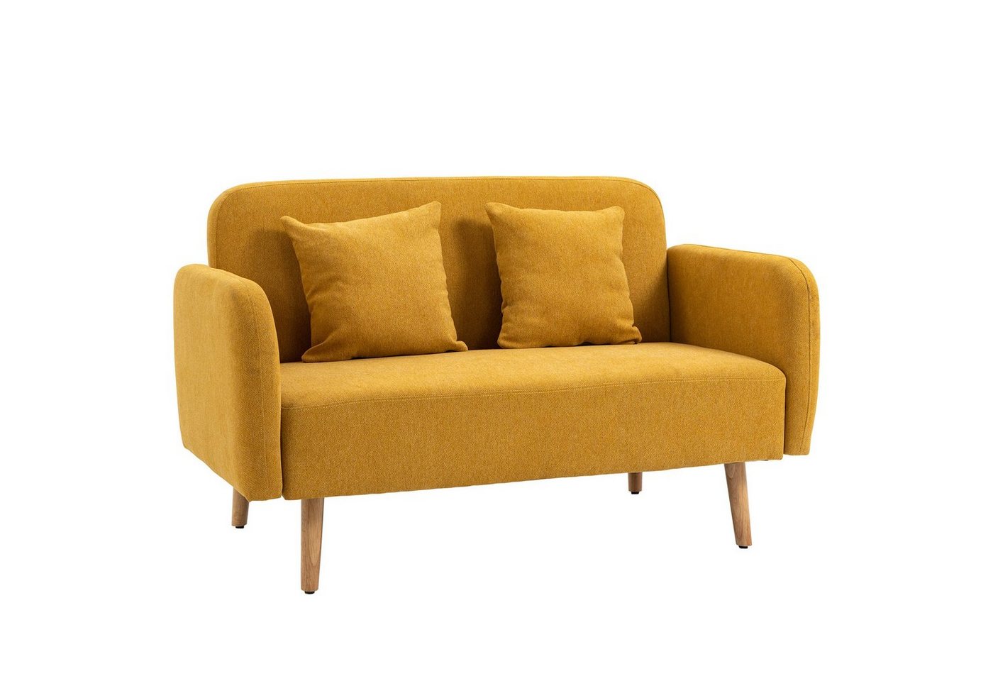 HOMCOM 2-Sitzer Doppelsofa mit Kissen und Anti-Rutsch Beinen HOMCOM 2-Sitzer Doppelsofa mit Kissen und Anti-Rutsch Beinen von HOMCOM