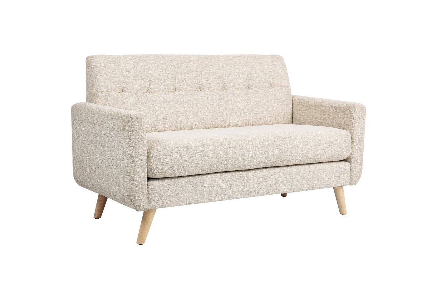 HOMCOM 2-Sitzer Polstersofa im Modern-Stil mit Holzbeine, Samtoptik, Doppelsofa 1 Teile, für Schlafzimmer, Wohnzimmer, Beige HOMCOM 2-Sitzer Polstersofa im Modern-Stil mit Holzbeine, Samtoptik, Doppelsofa 1 Teile, für Schlafzimmer, Wohnzimmer, Beige von HOMCOM