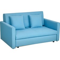 HOMCOM 2-Sitzer Schlafsofa mit Bettfunktion und Stauraum, hellgrau, Polycotton, ideal für Wohnzimmer Aosom.de HOMCOM 2-Sitzer Schlafsofa mit Bettfunktion und Stauraum, hellgrau, Polycotton, ideal für Wohnzimmer Aosom.de von HOMCOM