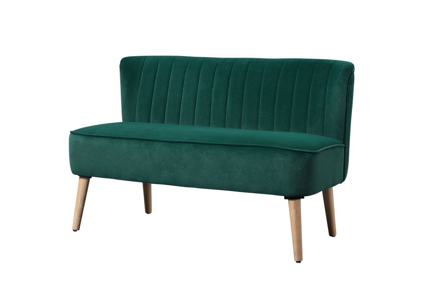 HOMCOM 2-Sitzer Sitzmöbel Loungesofa Holz Samtartiges Polyster Schaumstoff, 1 Teile HOMCOM 2-Sitzer Sitzmöbel Loungesofa Holz Samtartiges Polyster Schaumstoff, 1 Teile von HOMCOM