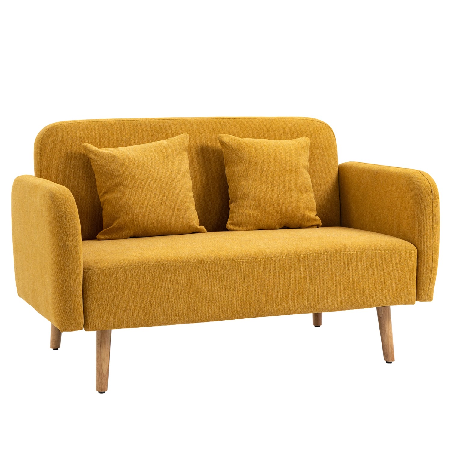 HOMCOM 2 Sitzer Sofa mit 2 Wurfkissen HOMCOM 2 Sitzer Sofa mit 2 Wurfkissen von HOMCOM