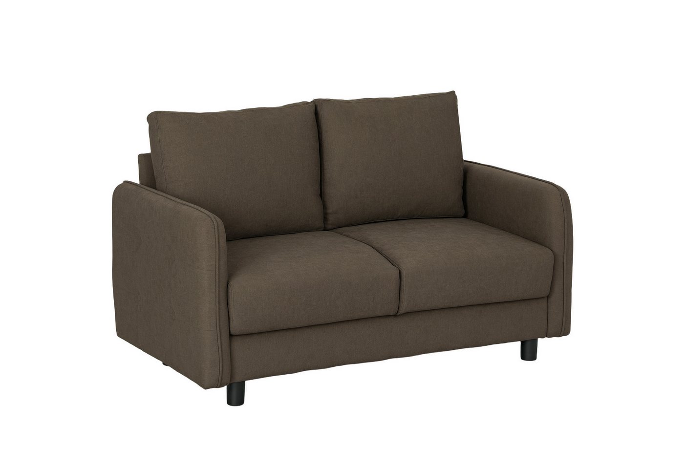 HOMCOM 2-Sitzer Sofa modern Couch mit Armlehne, 2 Wurfkissen, Polstersofa 1 Teile, für Wohnzimmer, 136 x 75 x 84 cm, Braun HOMCOM 2-Sitzer Sofa modern Couch mit Armlehne, 2 Wurfkissen, Polstersofa 1 Teile, für Wohnzimmer, 136 x 75 x 84 cm, Braun von HOMCOM
