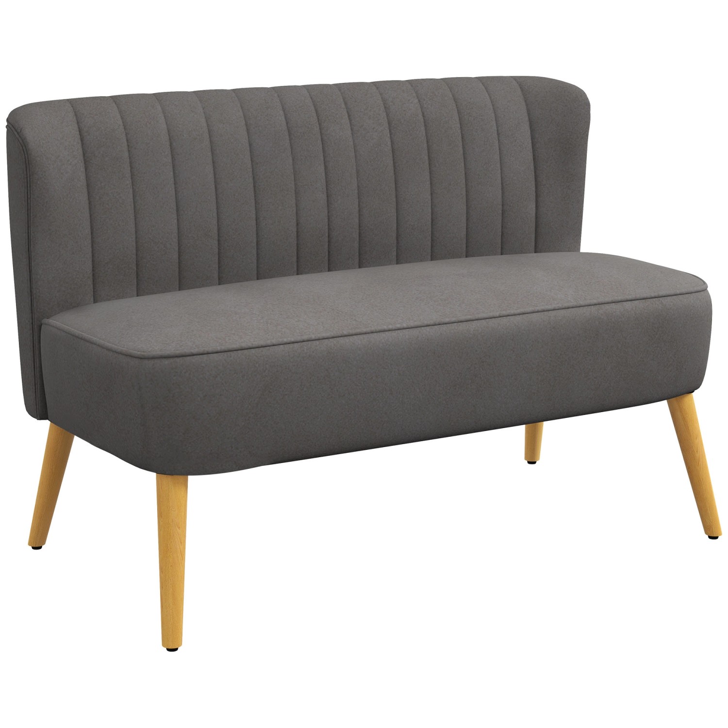 HOMCOM 2-Sitzer Stoffsofa Holz 117 x 56,5 x 77cm HOMCOM 2-Sitzer Stoffsofa Holz 117 x 56,5 x 77cm von HOMCOM