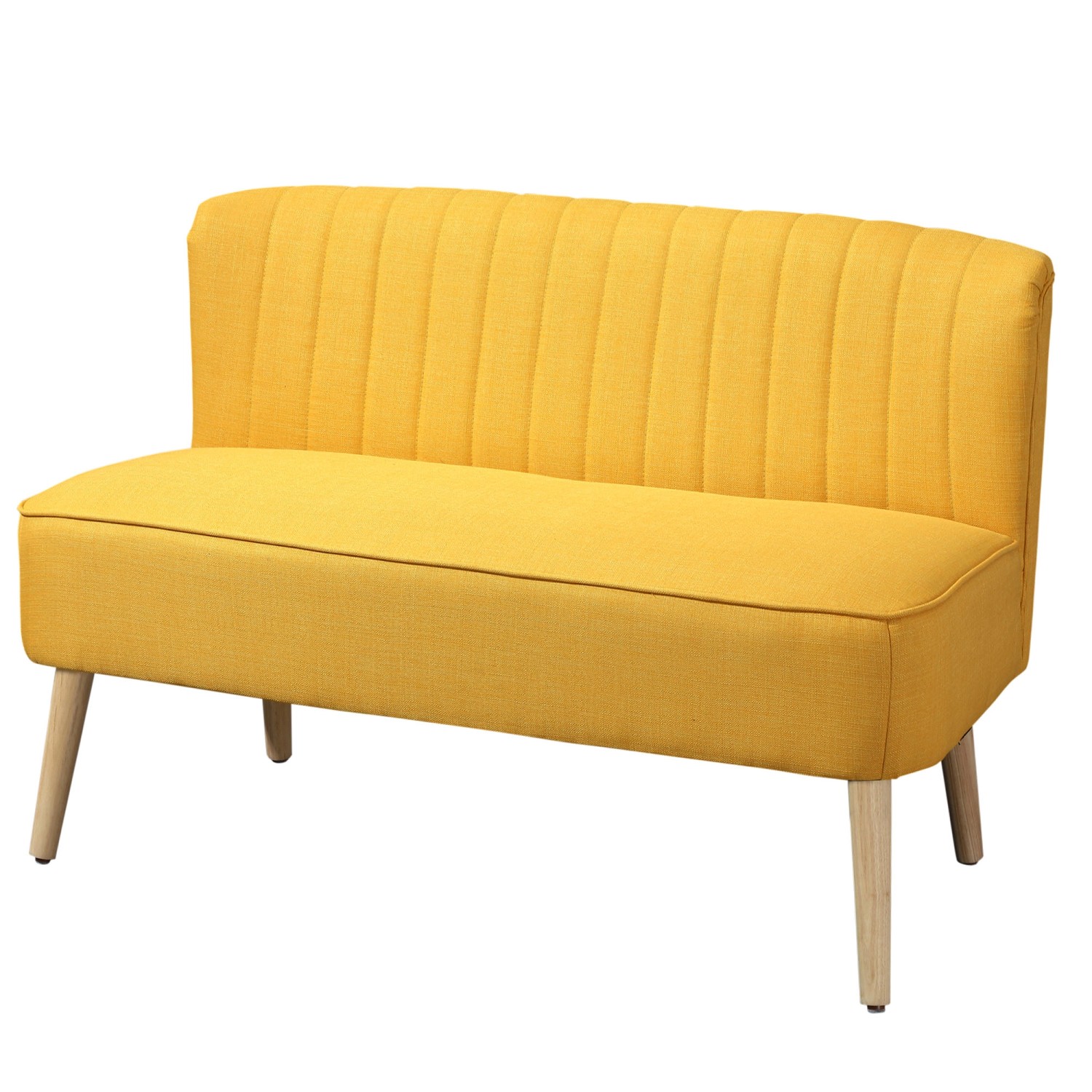 HOMCOM 2-Sitzer Stoffsofa Holz Schaumstoff 117 x 56,5 x 77 cm HOMCOM 2-Sitzer Stoffsofa Holz Schaumstoff 117 x 56,5 x 77 cm von HOMCOM