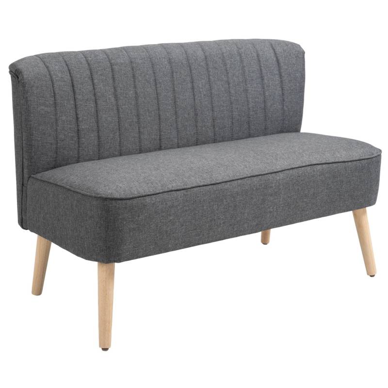 HOMCOM 2-Sitzer Stoffsofa mit Gepolsterter Rückenlehne HOMCOM 2-Sitzer Stoffsofa mit Gepolsterter Rückenlehne von HOMCOM