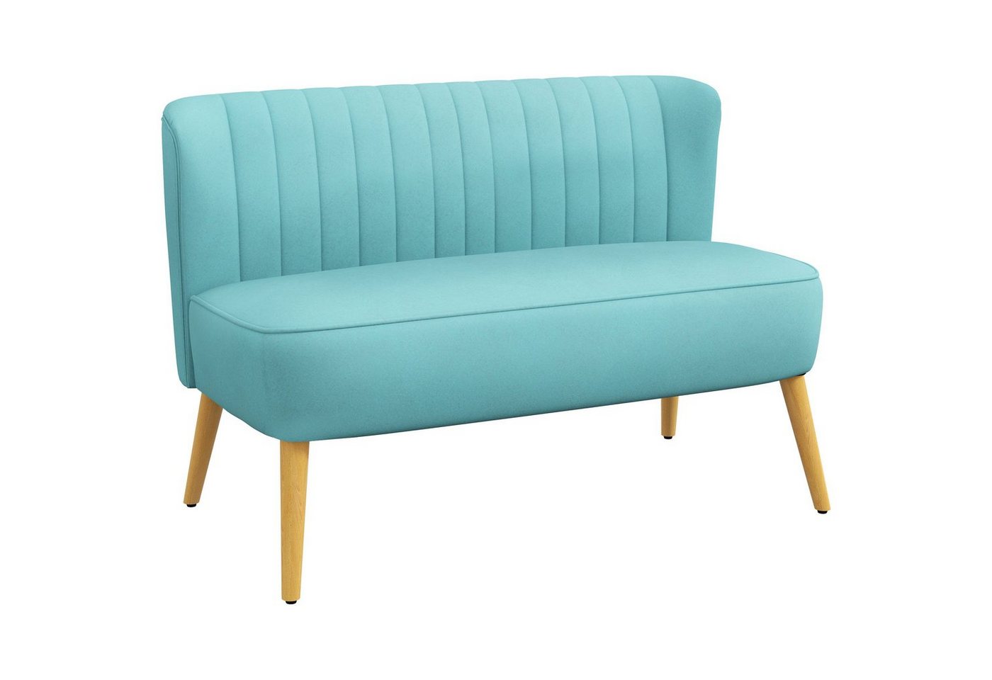 HOMCOM 2-Sitzer Zweisitzer, Loveseat mit Leinenoptik, Doppelsofa mit Holzbeine, Set 1 Teile, Doppelsofa, Grün, 117 x 56,5 x 77 cm HOMCOM 2-Sitzer Zweisitzer, Loveseat mit Leinenoptik, Doppelsofa mit Holzbeine, Set 1 Teile, Doppelsofa, Grün, 117 x 56,5 x 77 cm von HOMCOM