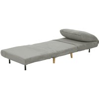 HOMCOM 2-in-1 Schlafsofa Schlafsessel Verstellbar Klappmatratze Gästebett im Cord-Optik, für Schlafzimmer, Wohnzimmer Grau 82 x 89 x 83 cm   Aosom von HOMCOM