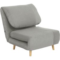 HOMCOM 2-in-1 Schlafsofa Schlafsessel Verstellbar Klappmatratze Gästebett im Cord-Optik, für Schlafzimmer, Wohnzimmer Grau 82 x 89 x 83 cm HOMCOM 2-in-1 Schlafsofa Schlafsessel Verstellbar Klappmatratze Gästebett im Cord-Optik, für Schlafzimmer, Wohnzimmer Grau 82 x 89 x 83 cm von HOMCOM
