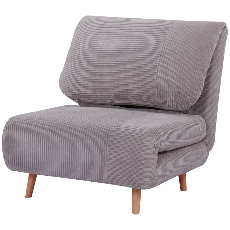 HOMCOM 2-in-1 Schlafsofa Verstellbar im Cord-Optik 82 x 89 x 83 cm von HOMCOM