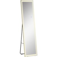 2 in 1 Standspiegel, Wandspiegel, Ganzkörperspiegel mit LED-Beleuchtung 2 in 1 Standspiegel, Wandspiegel, Ganzkörperspiegel mit LED-Beleuchtung von HOMCOM