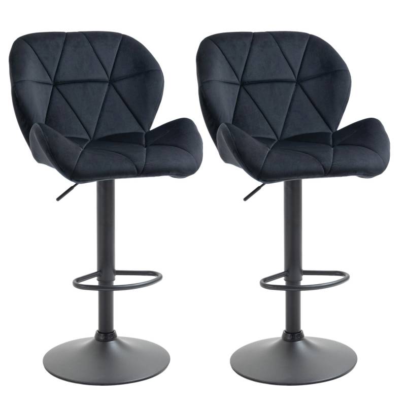 HOMCOM 2er-Set Barhocker Drehbare Barstühle von HOMCOM