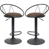 HOMCOM 2er-Set Barhocker Drehstühle Barstühle Arbeitshocker Bürohocker Verstellbare Höhe 360° schwenkbar mit rutschfesten Gummipuffer Leinen Metall Aosom HOMCOM 2er-Set Barhocker Drehstühle Barstühle Arbeitshocker Bürohocker Verstellbare Höhe 360° schwenkbar mit rutschfesten Gummipuffer Leinen Metall Aosom von HOMCOM