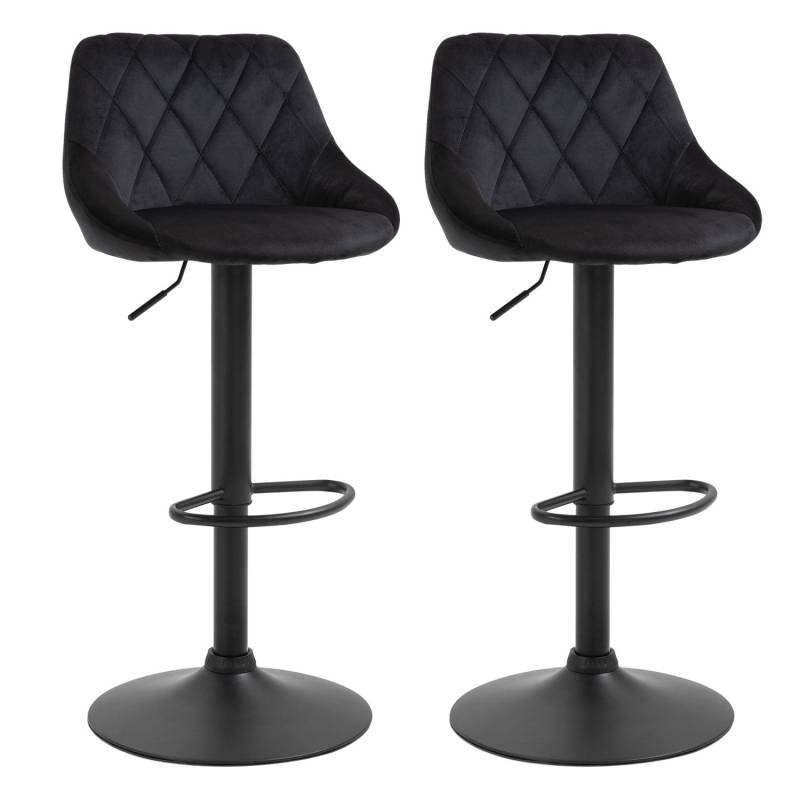 HOMCOM 2er-Set Barhocker Höhenverstellbar von HOMCOM