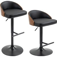 HOMCOM 2er-Set Barhocker drehbare Barstühle mit Fußstütze höhenverstellbar Kunstleder Holz 48 x 49,5 x 76-96 cm für Küche & Bar Aosom.de HOMCOM 2er-Set Barhocker drehbare Barstühle mit Fußstütze höhenverstellbar Kunstleder Holz 48 x 49,5 x 76-96 cm für Küche & Bar Aosom.de von HOMCOM