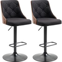 HOMCOM 2er-Set Höhenverstellbare Barhocker 360° drehbar, Hochstuhl mit Fußstütze, gepolsterter Stoff Aosom HOMCOM 2er-Set Höhenverstellbare Barhocker 360° drehbar, Hochstuhl mit Fußstütze, gepolsterter Stoff Aosom von HOMCOM