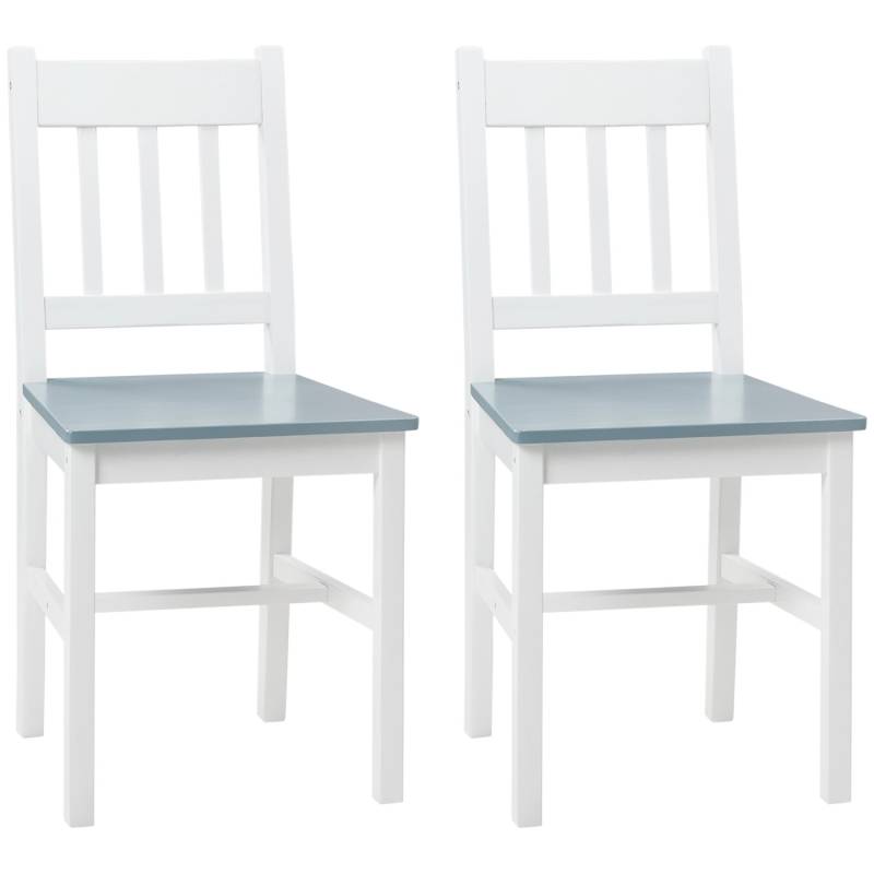 HOMCOM 2er Set Küchenstuhl Rückenlehne von HOMCOM