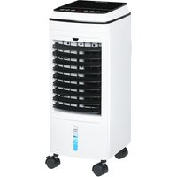 HOMCOM 3 in 1 Mobile Klimaanlage mit Luftbefeuchtung Wasserkühlung 60° oszillierendes 4L Klimagerät mit 8h Timer, Schlafmodi, 75W Luftkühler mit Fernbedienung, für 20 ㎡ Weiß   Aosom von HOMCOM
