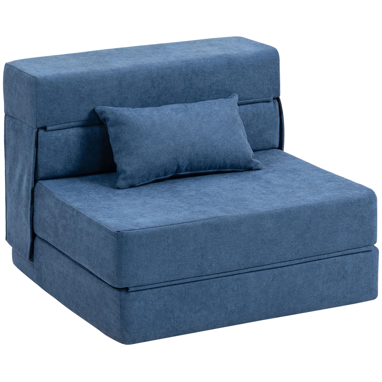 HOMCOM 3 in 1 Schlafsessel Klappbares Schlafsofa mit Bettfunktion Dunkelblau HOMCOM 3 in 1 Schlafsessel Klappbares Schlafsofa mit Bettfunktion Dunkelblau von HOMCOM