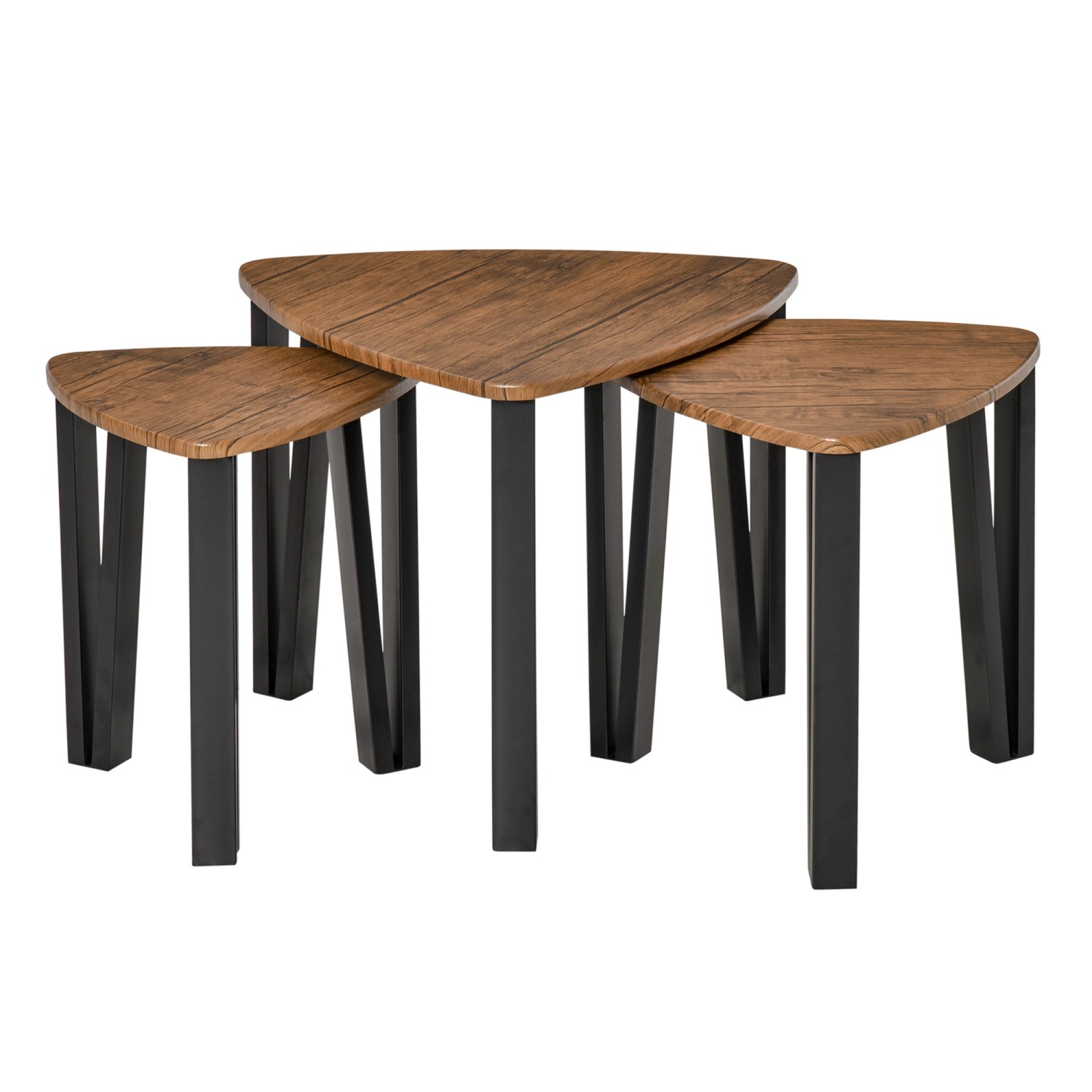 HOMCOM 3er Set Couchtisch Schwarz HOMCOM 3er Set Couchtisch Schwarz von HOMCOM