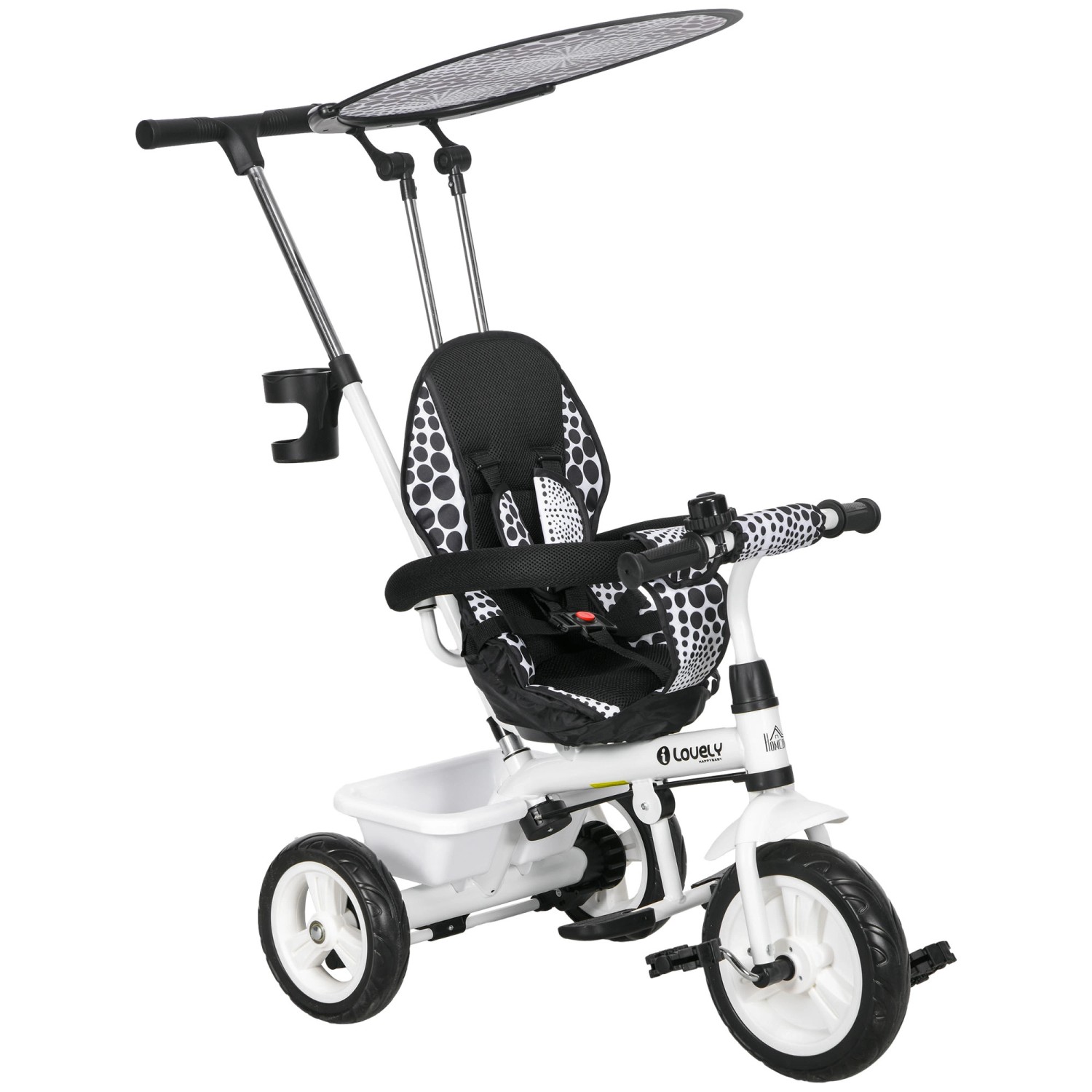 HOMCOM 6-in-1 Dreirad mit Schubstange Abnehmbarem Sonnendach Verstellbar HOMCOM 6-in-1 Dreirad mit Schubstange Abnehmbarem Sonnendach Verstellbar von HOMCOM