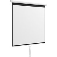 HOMCOM Beamer Leinwand 152 x 152 cm 85 Zoll 1:1 HD 4K Projektionsleinwand Rollo-Leinwand für Heimkino Büro-Präsentationen Aosom HOMCOM Beamer Leinwand 152 x 152 cm 85 Zoll 1:1 HD 4K Projektionsleinwand Rollo-Leinwand für Heimkino Büro-Präsentationen Aosom von HOMCOM