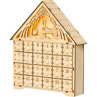 HOMCOM Adventskalender zum Befüllen 24 Schubladen Fächer Weihnachtskalender mit LED-Lichtern Adventskalenderbox Weihnachtsdekoration DIY MDF-Platte Naturholz 26,6 x 6 x 30 cm Aosom HOMCOM Adventskalender zum Befüllen 24 Schubladen Fächer Weihnachtskalender mit LED-Lichtern Adventskalenderbox Weihnachtsdekoration DIY MDF-Platte Naturholz 26,6 x 6 x 30 cm Aosom von HOMCOM