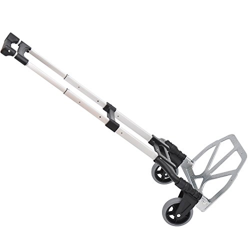 HOMCOM Alu Sackkarre Transportkarre klappbar Handkarre Stapelkarre Aluminium max. 70 kg belastbar von HOMCOM
